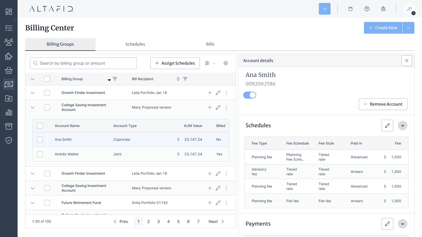 Main view [Billing center]-2